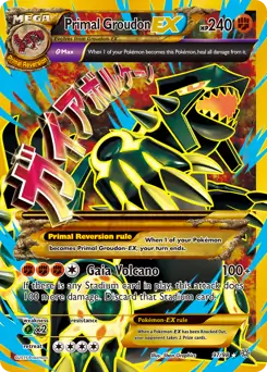 Shiny Full Art Primal Groudon EX