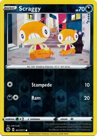 Scraggy Reverse Holo