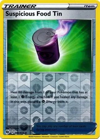 Suspicious Food Tin Reverse Holo