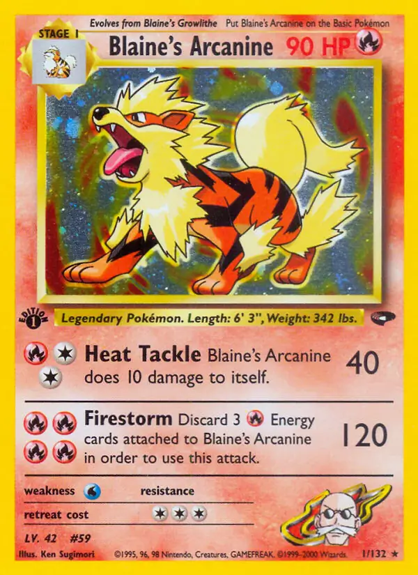 Blaine's Arcanine Holo