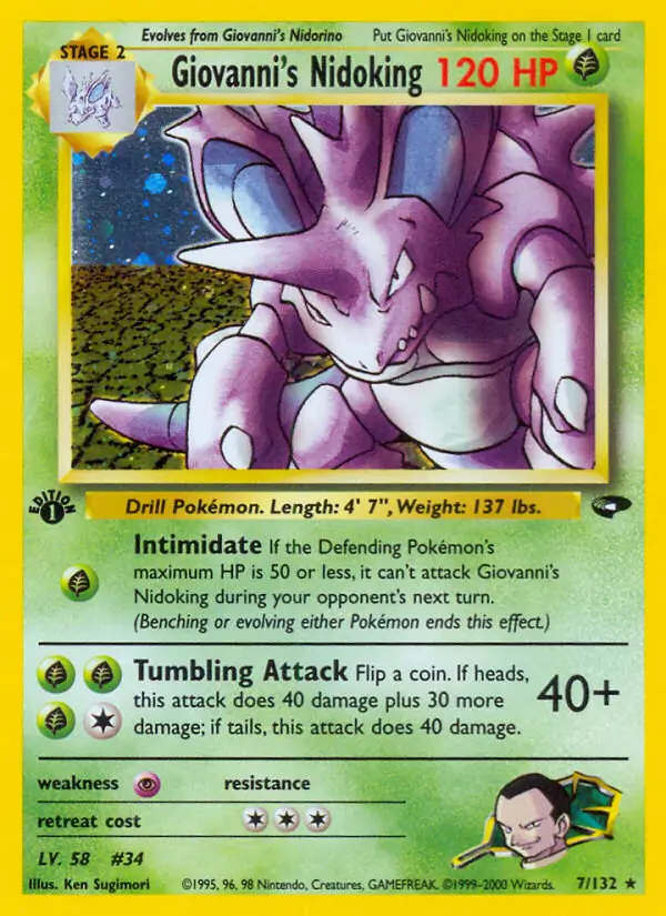 Giovanni's Nidoking Holo