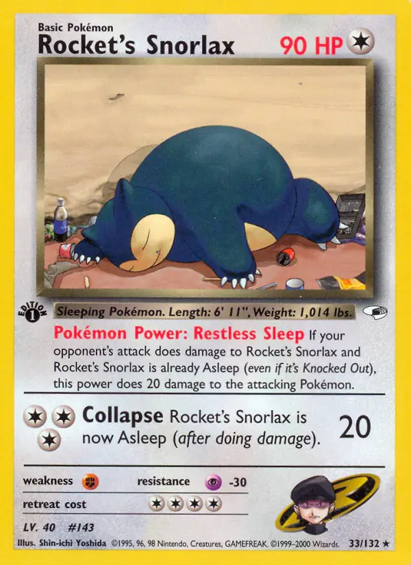 Rocket's Snorlax Holo