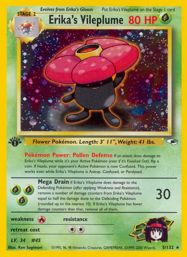 Erika's Vileplume Holo