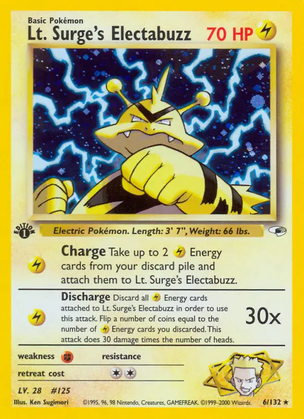 Lt. Surge's Electabuzz Holo