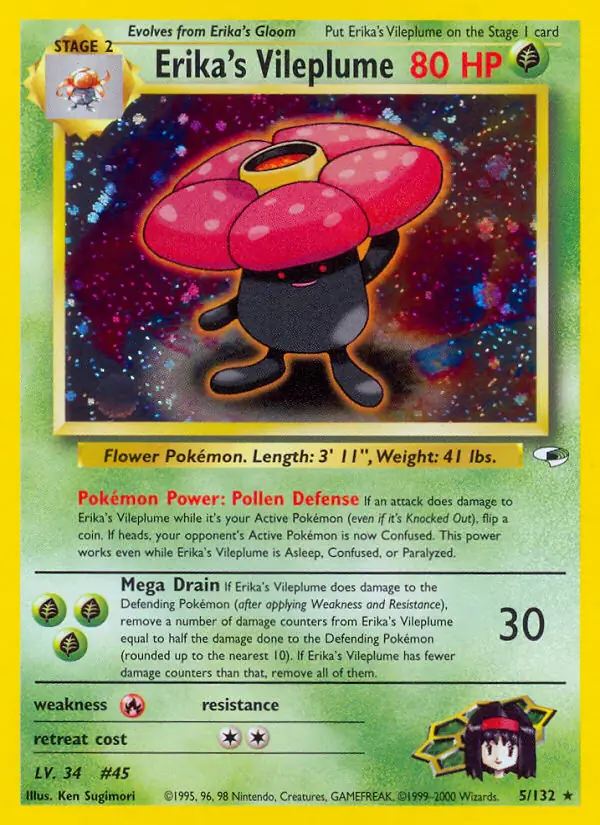 Erika's Vileplume Holo