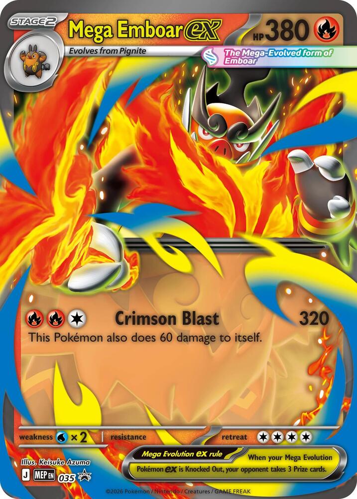 Mega Emboar ex Holofoil