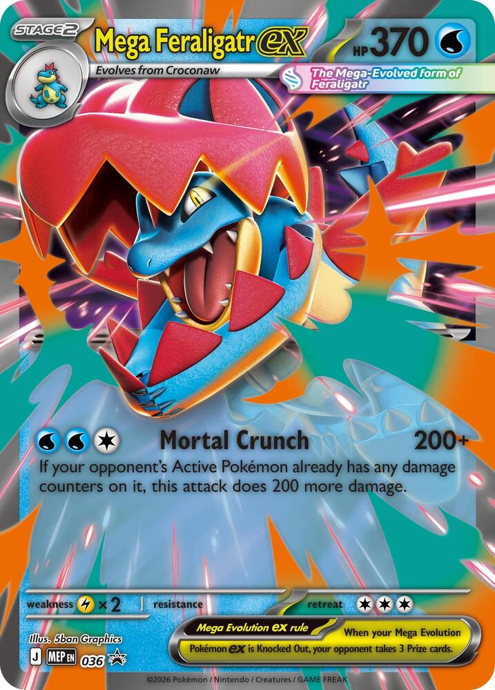 Mega Feraligatr ex Holofoil