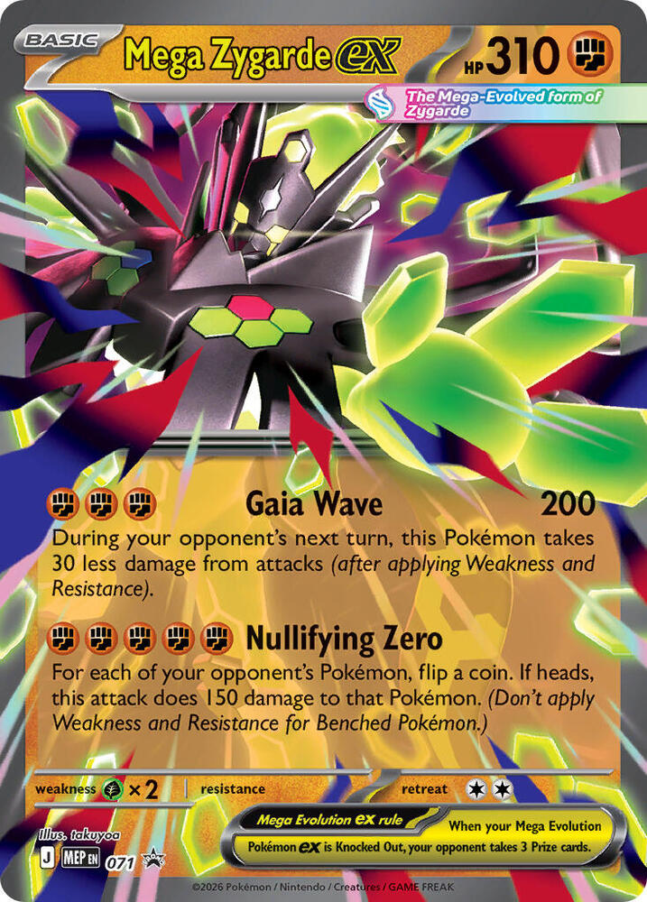 Mega Zygarde ex Holofoil