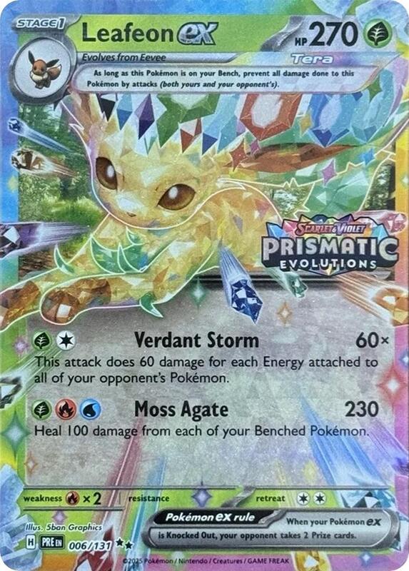 Leafeon ex Prismatic Evolutions Stamp