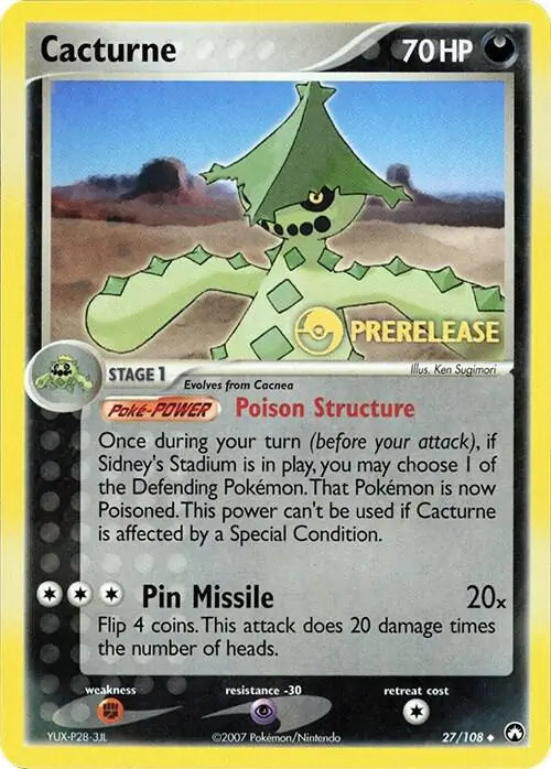 Cacturne Prerelease