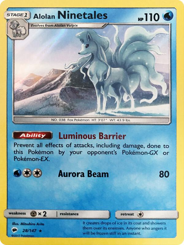 Alolan Ninetales Water Web Holo