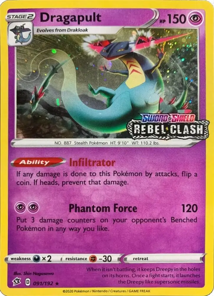 Dragapult Rebel Clash Stamped Promo