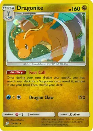 Dragonite Cosmos Holo