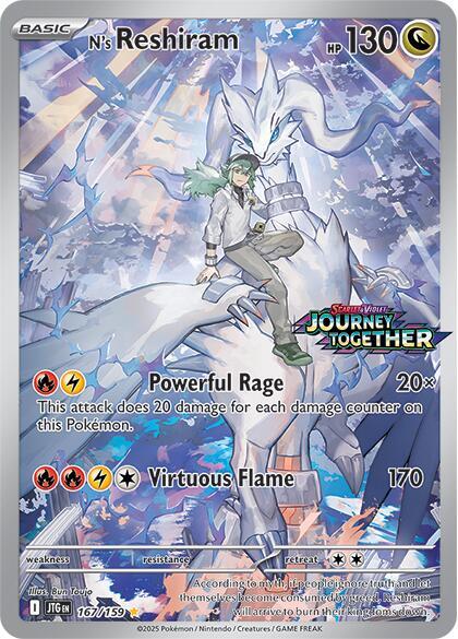 N's Reshiram Journey Together Stamped