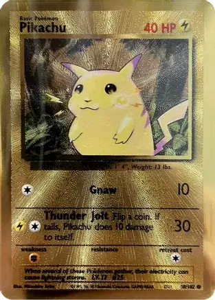 Pikachu Celebrations Metal Card