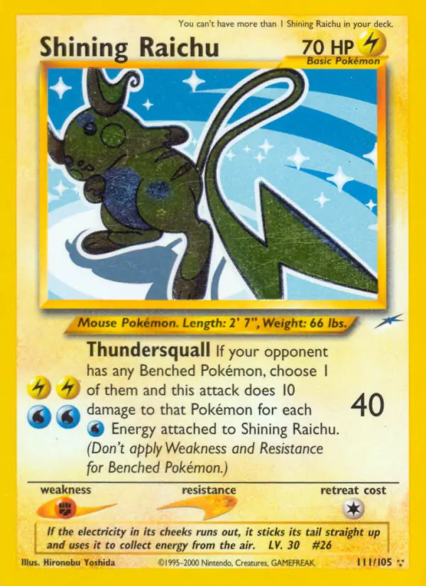 Shining Raichu Secret