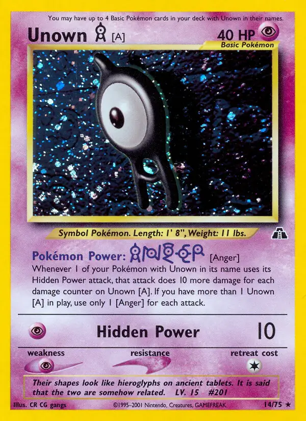 Unown [A] Holo