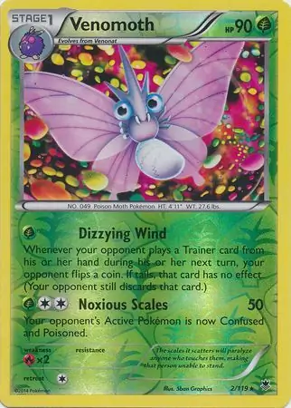Venomoth Reverse Holo