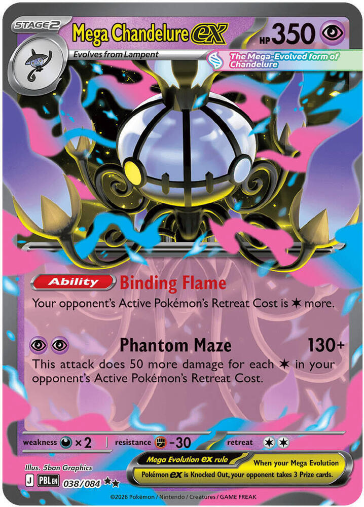 Mega Chandelure ex Holofoil