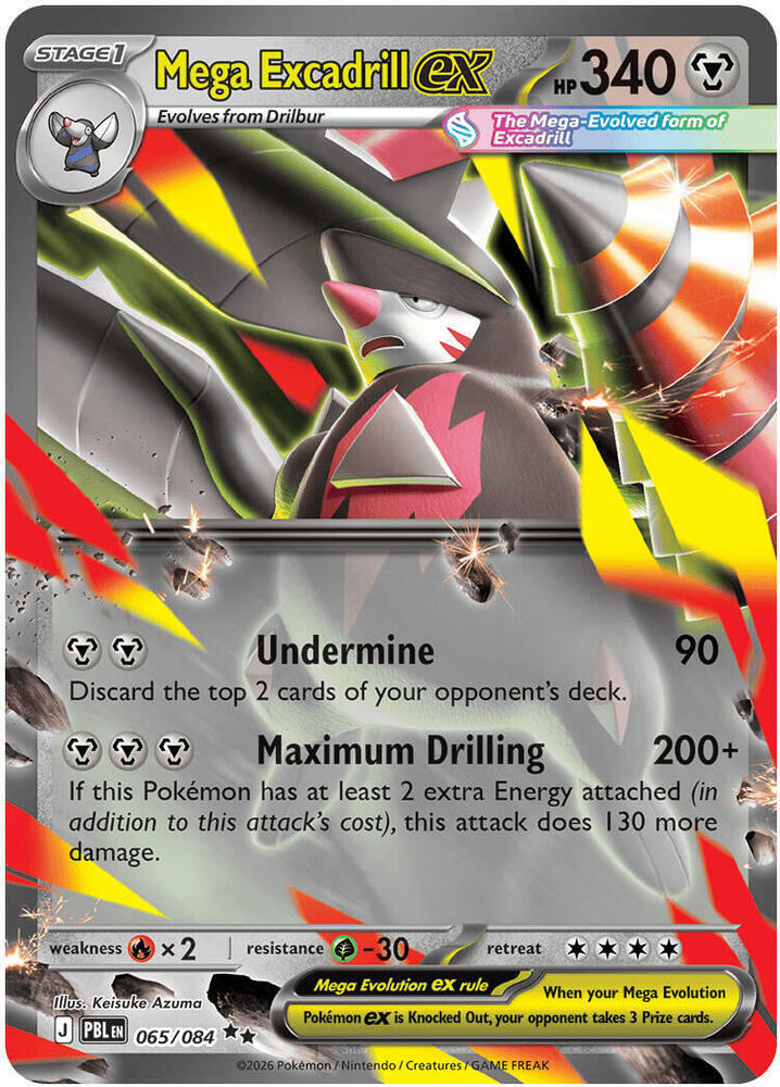 Mega Excadrill ex Holofoil