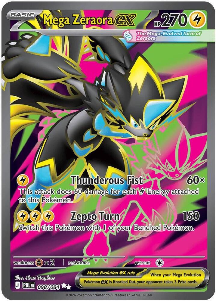 Mega Zeraora ex Holofoil