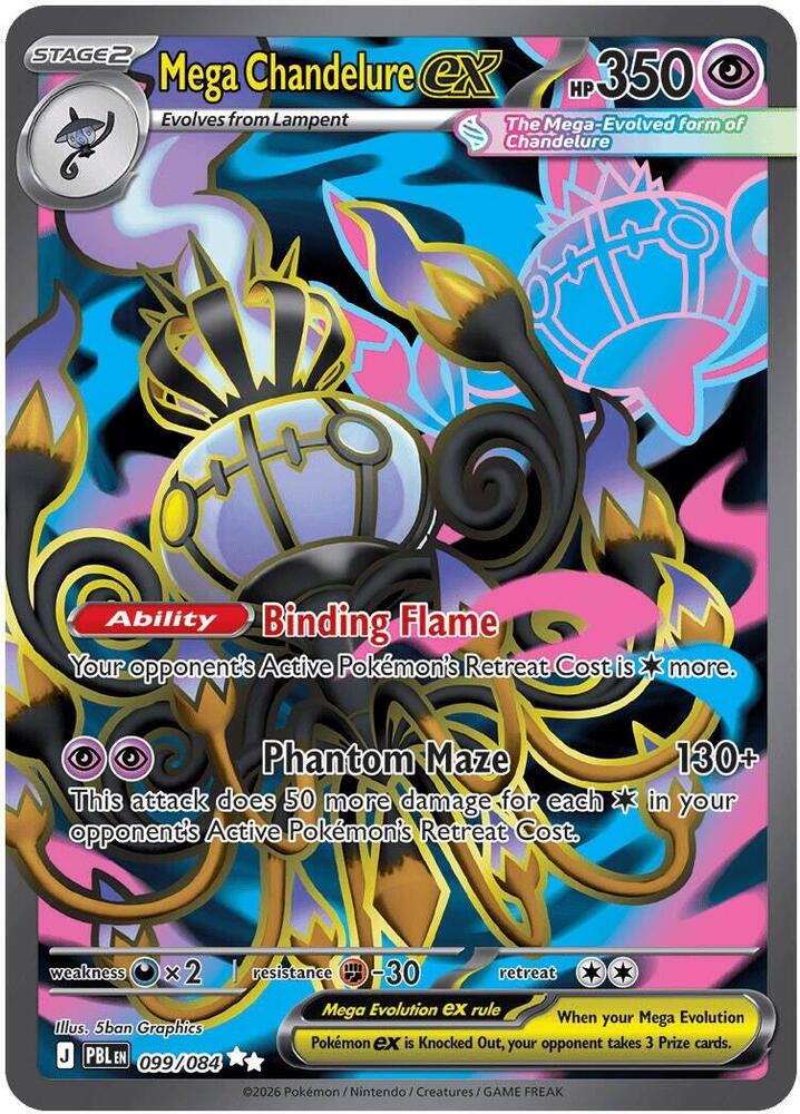 Mega Chandelure ex Holofoil