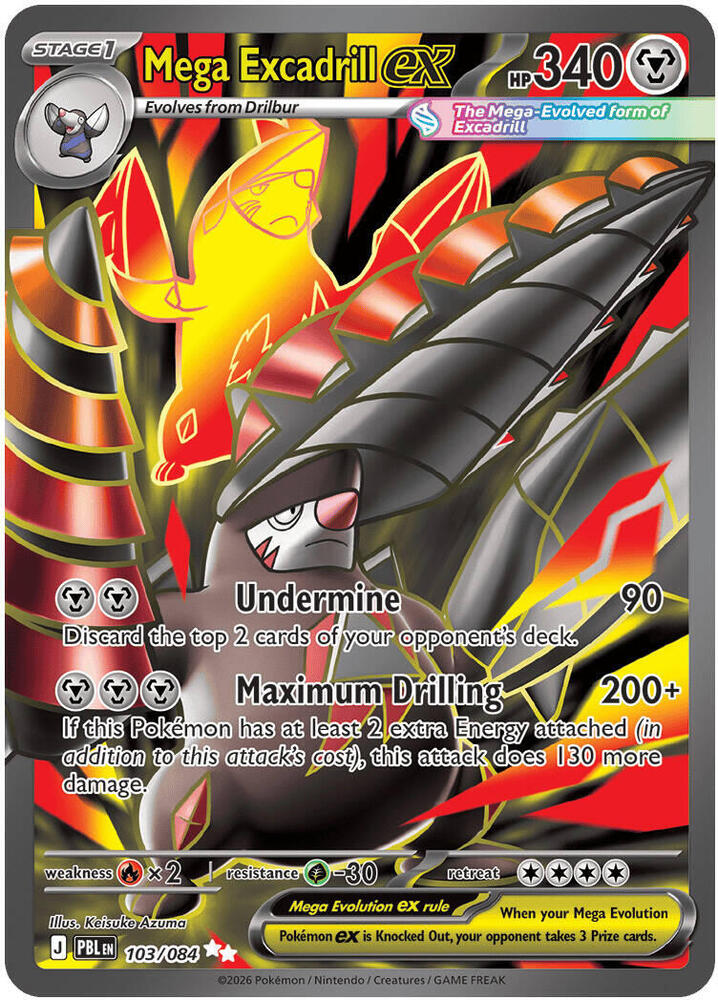 Mega Excadrill ex Holofoil