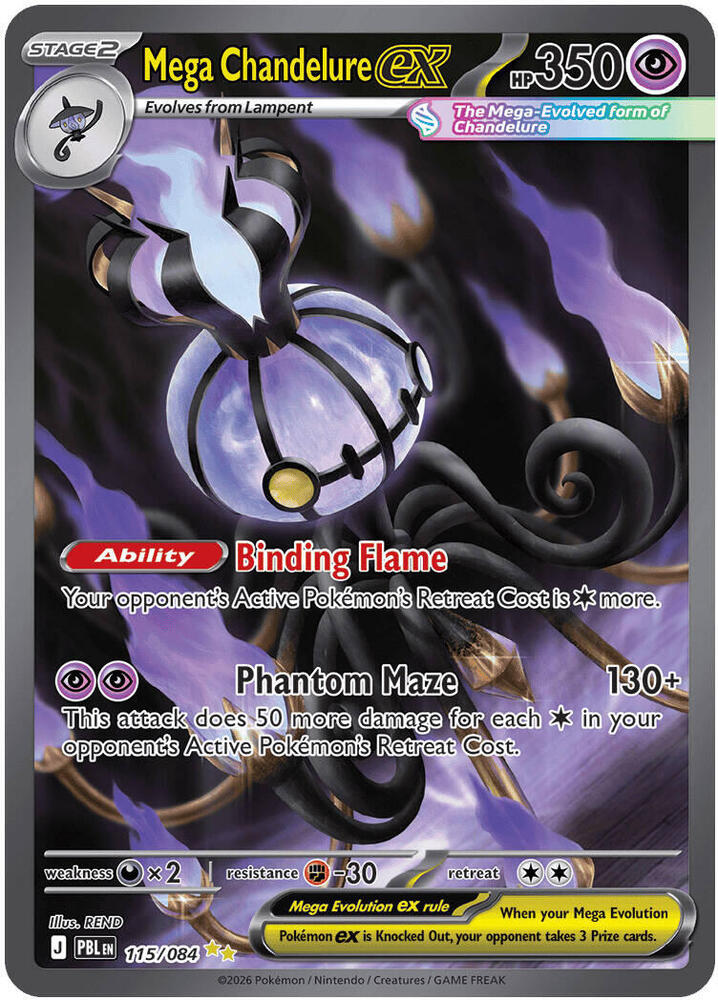 Mega Chandelure ex Holofoil