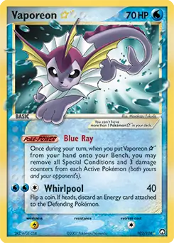 Vaporeon Gold Star