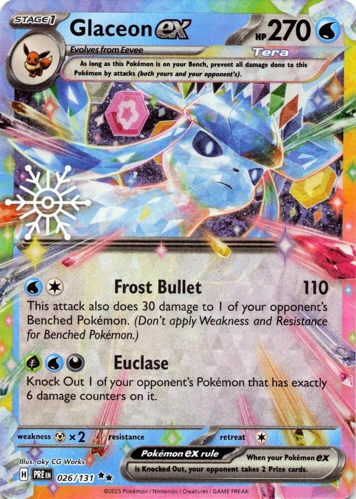 Glaceon ex Holiday Calendar Holofoil