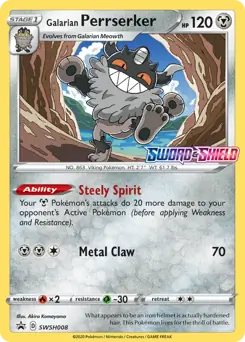 Galarian Perrserker Prerelease