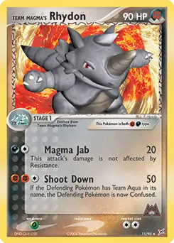 Team Magma's Rhydon Holo