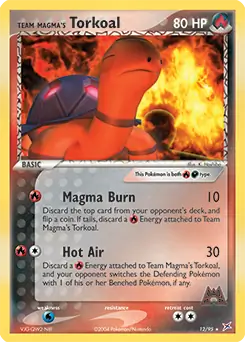Team Magma's Torkoal Holo