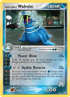 Team Aqua's Walrein Holo