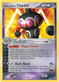 Team Magma's Claydol Holo