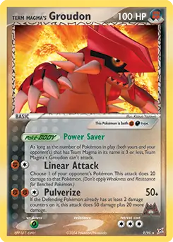 Team Magma's Groudon Holo