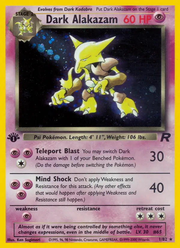 Dark Alakazam Holo
