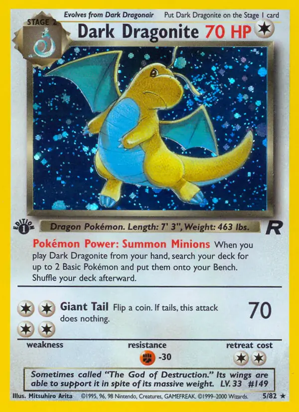 Dark Dragonite Holo