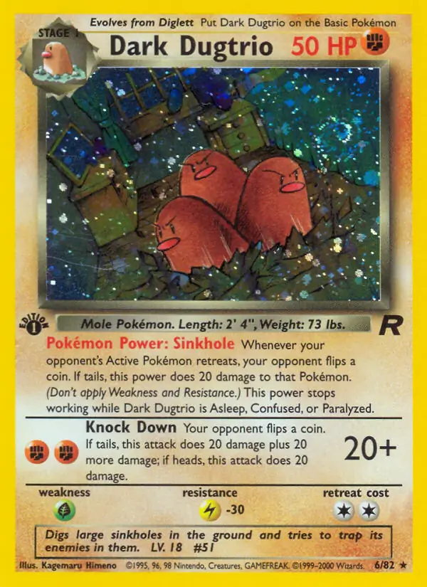 Dark Dugtrio Holo