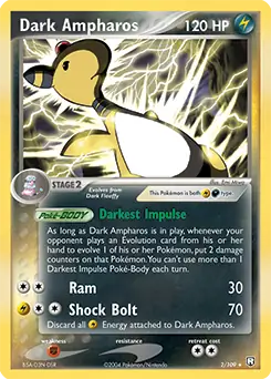 Dark Ampharos Holo