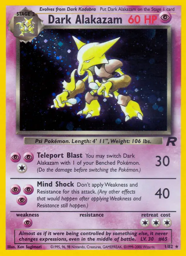 Dark Alakazam Holo