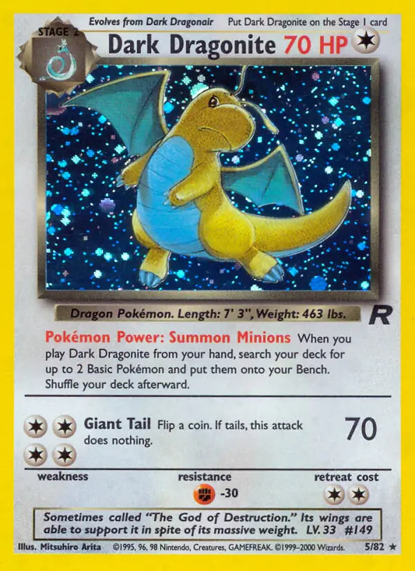 Dark Dragonite Holo