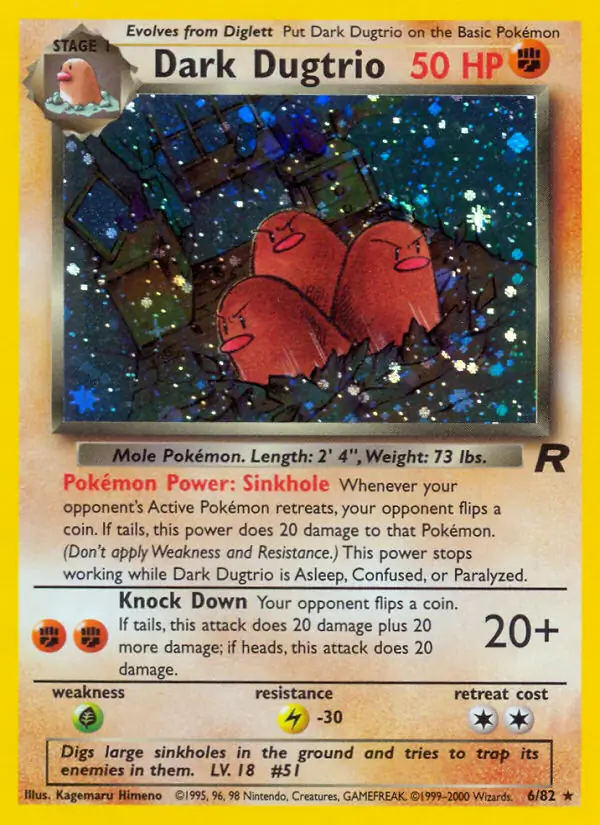 Dark Dugtrio Holo