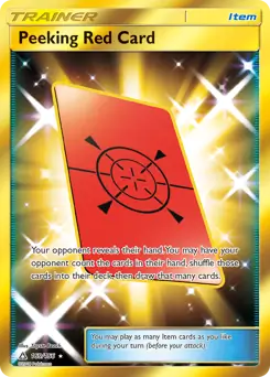 Peeking Red Card Secret