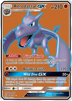 Full Art Aerodactyl GX