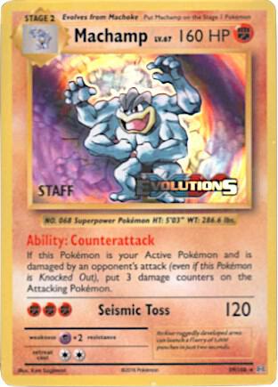 Machamp Prerelease Staff