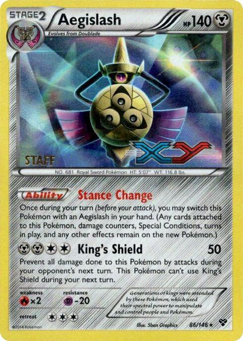 Aegislash Prerelease Staff