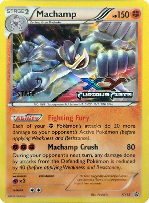 Machamp Prerelease Staff