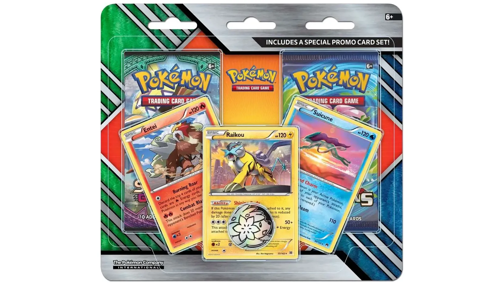 2-Pack Blister Pack Raikou, Entei, & Suicune