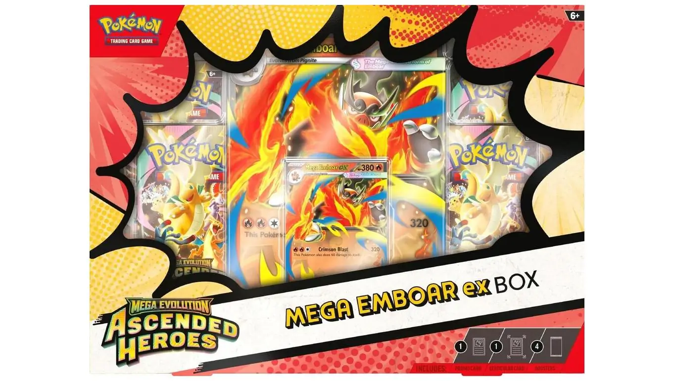 Ascended Heroes Mega Emboar ex Box